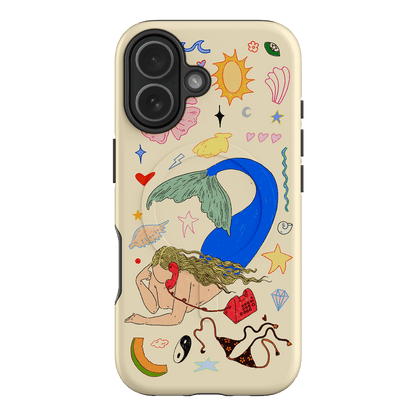 Mermaid Salad Cream Printed Phone Cases iPhone 17 / Armoured MagSafe by Easty Beasty - The Dairy