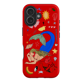 Mermaid Salad Scarlet Printed Phone Cases iPhone 17 / Armoured MagSafe by Easty Beasty - The Dairy
