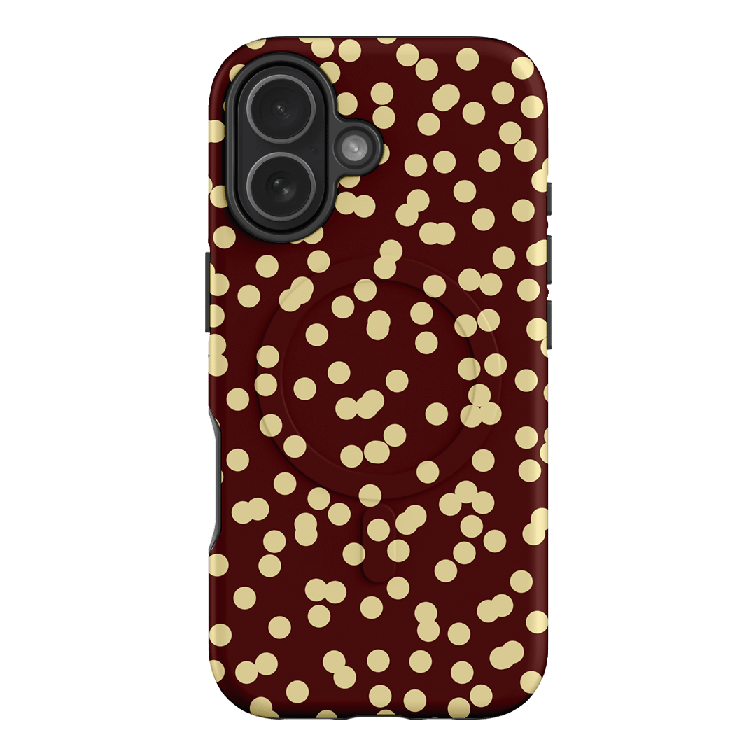 Mini Confetti Burgundy Butter Printed Phone Cases iPhone 17 / Armoured MagSafe by Veronica Tucker - The Dairy