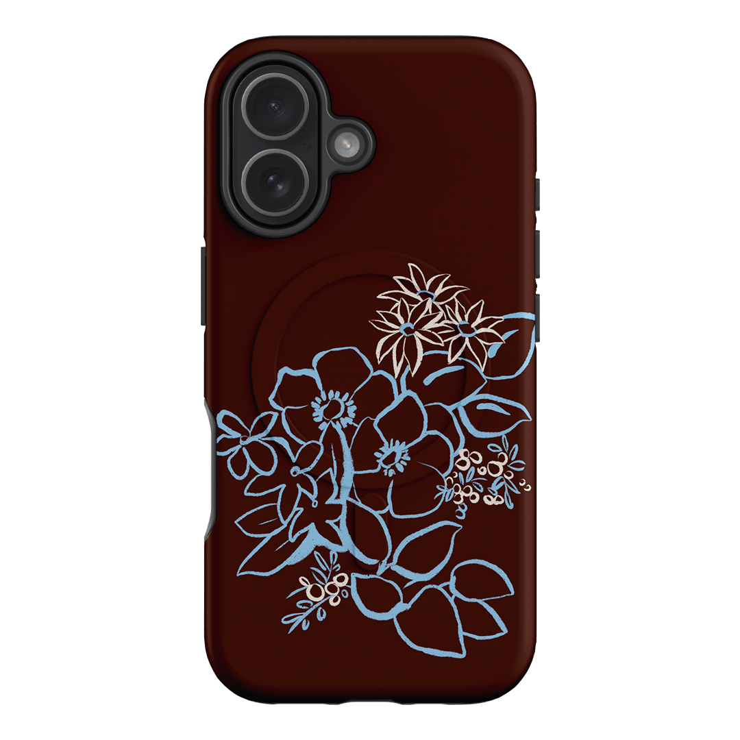 Mocha Posy Printed Phone Cases iPhone 17 / Armoured MagSafe by Typoflora - The Dairy
