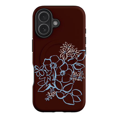 Mocha Posy Printed Phone Cases iPhone 17 / Armoured MagSafe by Typoflora - The Dairy