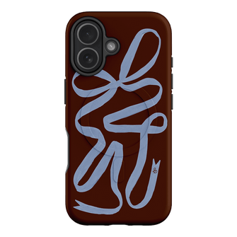 Mocha Ribbon Printed Phone Cases iPhone 17 / Armoured MagSafe by Jasmine Dowling - The Dairy
