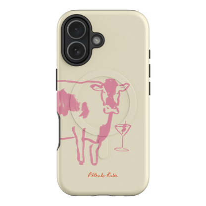 Mootini Pink Printed Phone Cases iPhone 17 / Armoured MagSafe by Phthalo Ruth - The Dairy