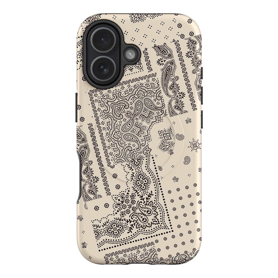Paisley Ecru Printed Phone Cases iPhone 17 / Armoured MagSafe by The Dairy - The Dairy