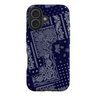 Paisley Indigo Printed Phone Cases iPhone 17 / Armoured MagSafe by The Dairy - The Dairy