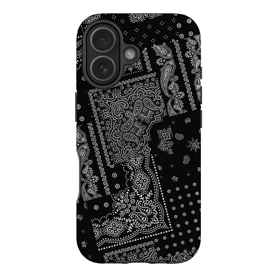 Paisley Noir Printed Phone Cases iPhone 17 / Armoured MagSafe by The Dairy - The Dairy