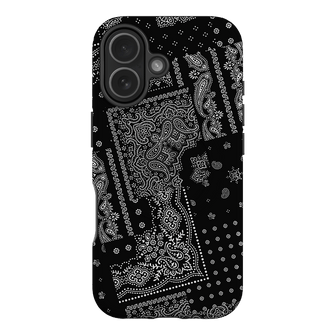Paisley Noir Printed Phone Cases iPhone 17 / Armoured MagSafe by The Dairy - The Dairy