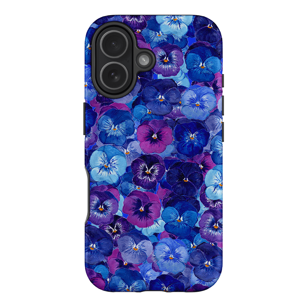 Pansy Jumble Printed Phone Cases iPhone 17 / Armoured MagSafe by Kayla Henley - The Dairy