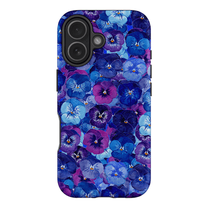 Pansy Jumble Printed Phone Cases iPhone 17 / Armoured MagSafe by Kayla Henley - The Dairy