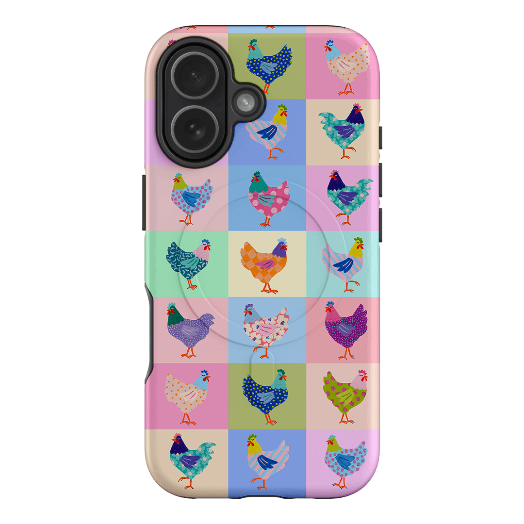 Pastel Chickens Printed Phone Cases iPhone 17 / Armoured MagSafe by Kayla Henley - The Dairy