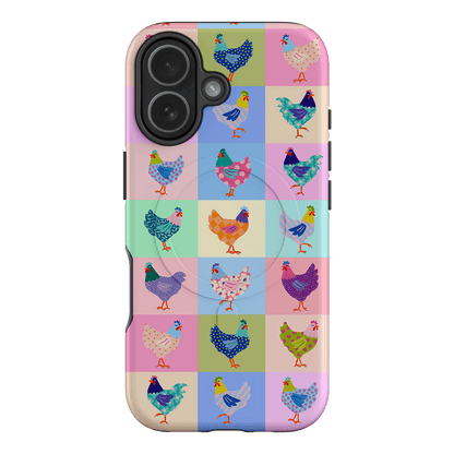 Pastel Chickens Printed Phone Cases iPhone 17 / Armoured MagSafe by Kayla Henley - The Dairy
