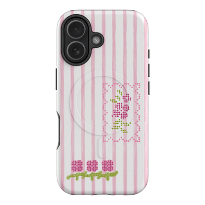 Patchwork Pink Printed Phone Cases iPhone 17 / Armoured MagSafe by Kayla Carr - The Dairy