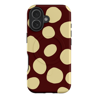 Pebbles Burgundy Butter Printed Phone Cases iPhone 17 / Armoured MagSafe by Veronica Tucker - The Dairy