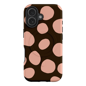Pebbles Chocolate Pink Printed Phone Cases iPhone 17 / Armoured MagSafe by Veronica Tucker - The Dairy