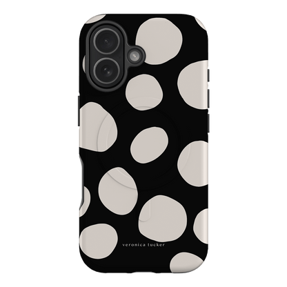 Pebbles Noir Printed Phone Cases iPhone 17 / Armoured MagSafe by Veronica Tucker - The Dairy