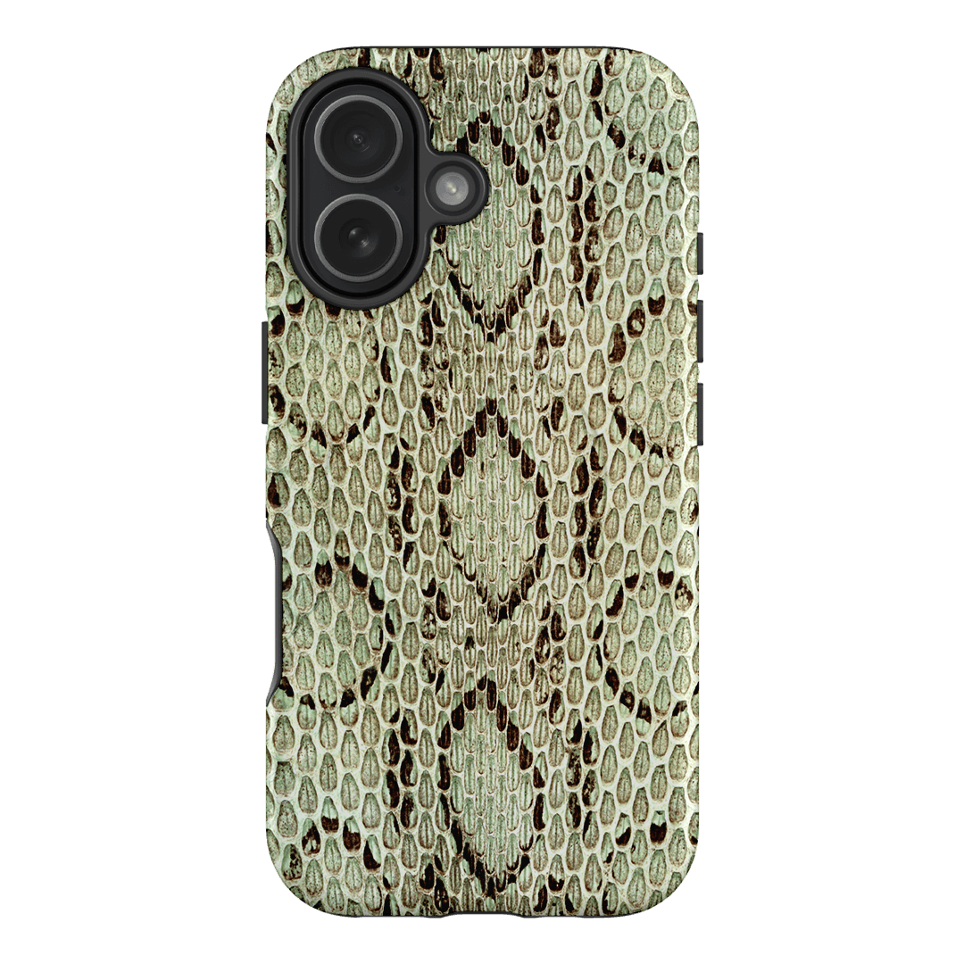 Pistachio Python Printed Phone Cases iPhone 17 / Armoured MagSafe by The Dairy - The Dairy