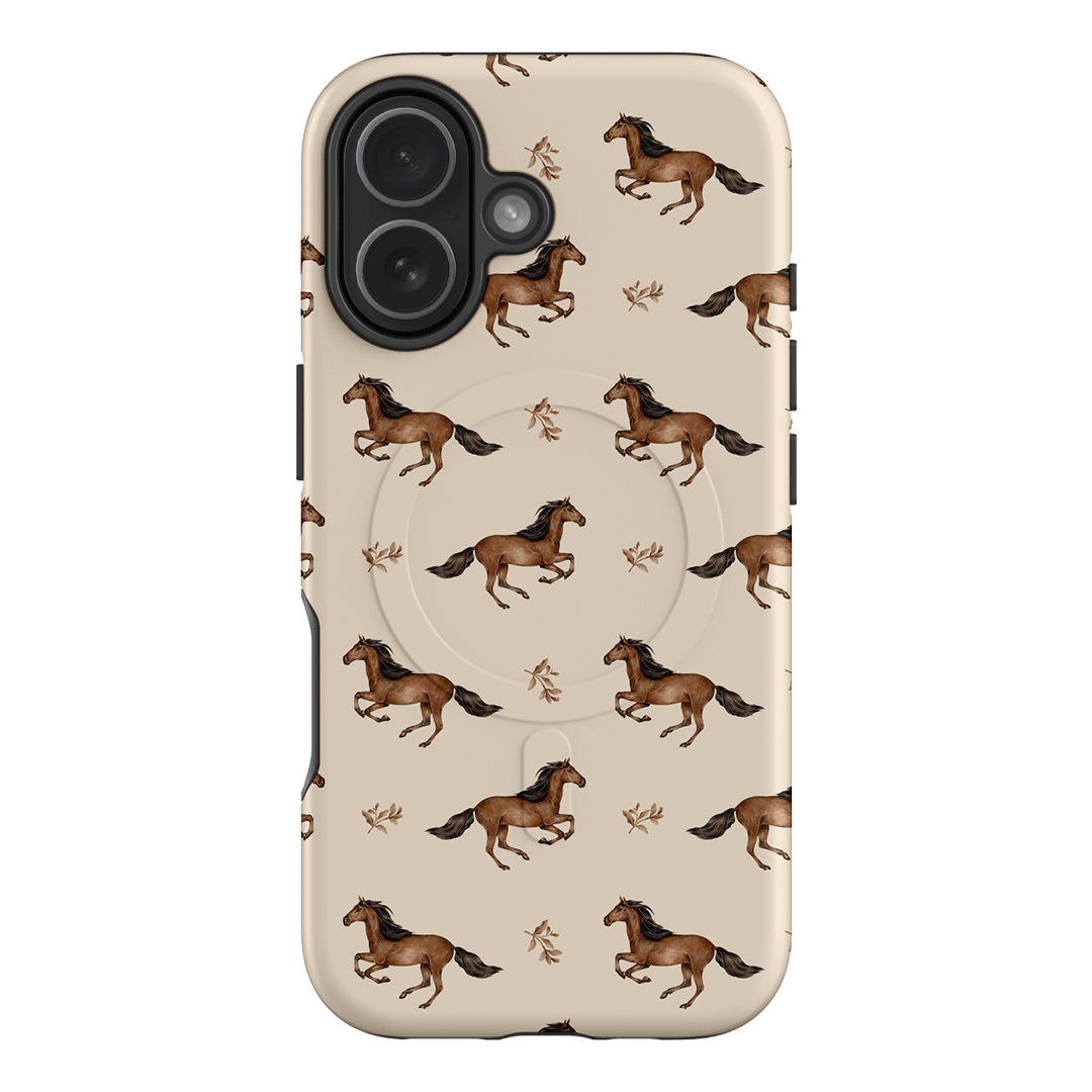 Running Horse Printed Phone Cases iPhone 17 / Armoured MagSafe by Kasiags Art - The Dairy