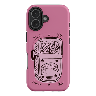 Sardine Social Pink Printed Phone Cases iPhone 17 / Armoured MagSafe by The Dairy - The Dairy