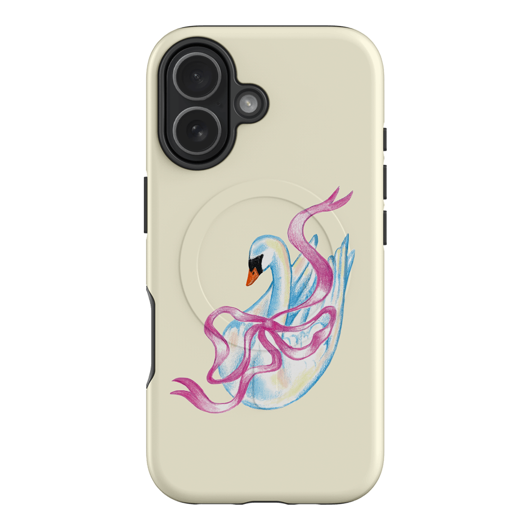 Satin Swan Printed Phone Cases iPhone 17 / Armoured MagSafe by Femke Studio - The Dairy
