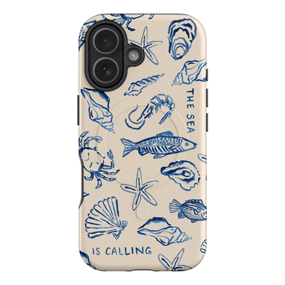 Sea Call Printed Phone Cases iPhone 17 / Armoured MagSafe by Cass Deller - The Dairy