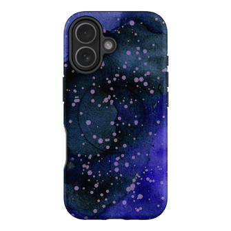 Spotty Navy Printed Phone Cases iPhone 17 / Armoured MagSafe by The Dairy - The Dairy