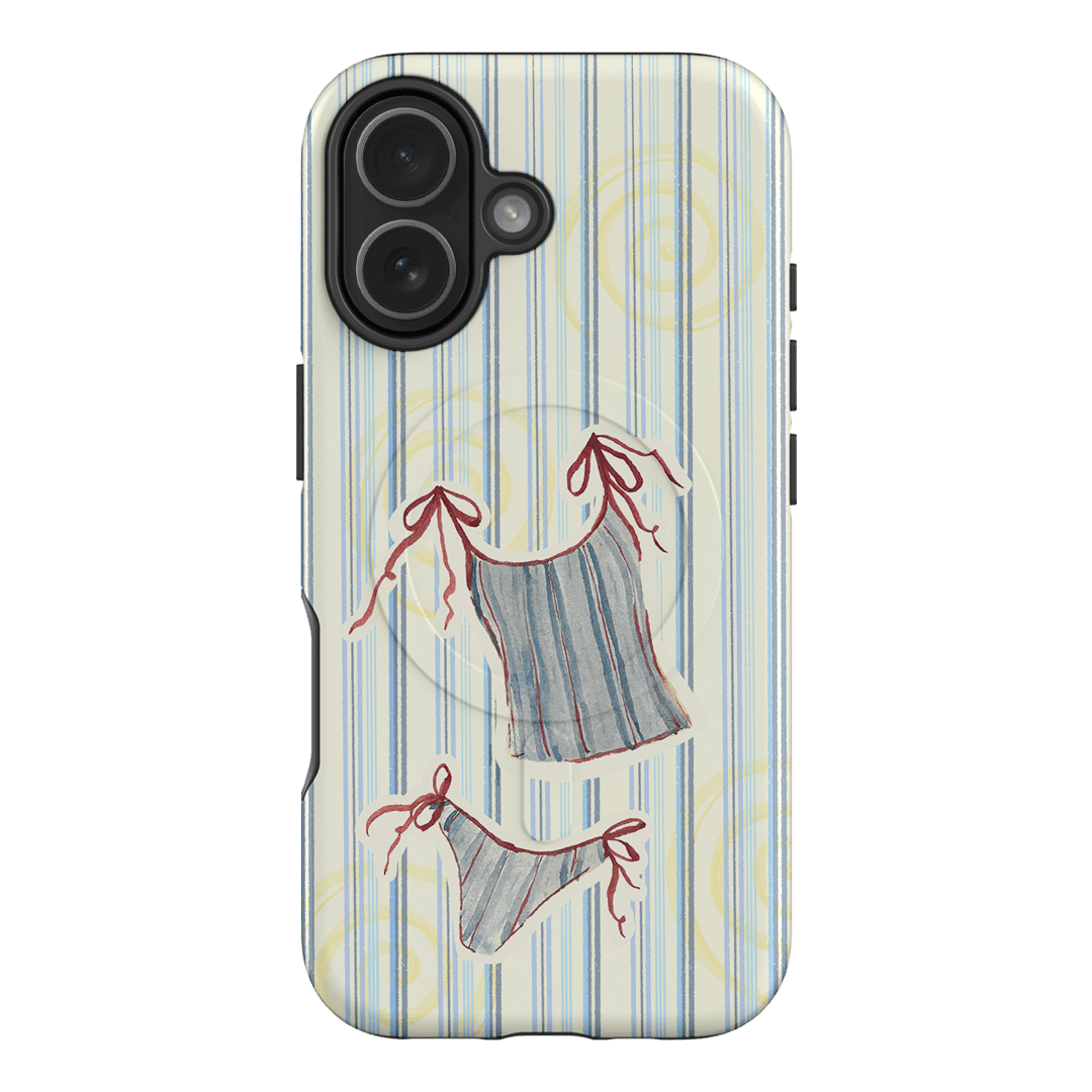 Stripe Tankini Printed Phone Cases iPhone 17 / Armoured MagSafe by Kayla Carr - The Dairy