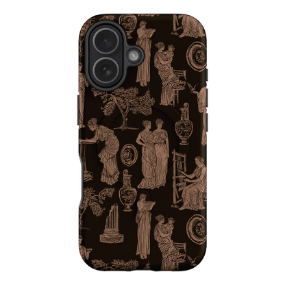 Symposium Burnt Umber Printed Phone Cases iPhone 17 / Armoured MagSafe by Veronica Tucker - The Dairy