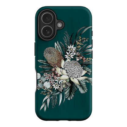 Teal Native Printed Phone Cases iPhone 17 / Armoured MagSafe by Typoflora - The Dairy