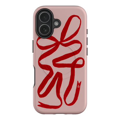 Valentine Ribbon Printed Phone Cases iPhone 17 / Armoured MagSafe by Jasmine Dowling - The Dairy