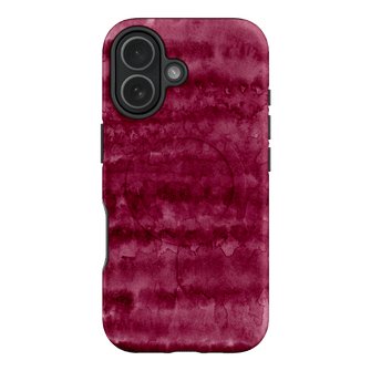 Watercolour Stripes Burgundy Printed Phone Cases iPhone 17 / Armoured MagSafe by The Dairy - The Dairy