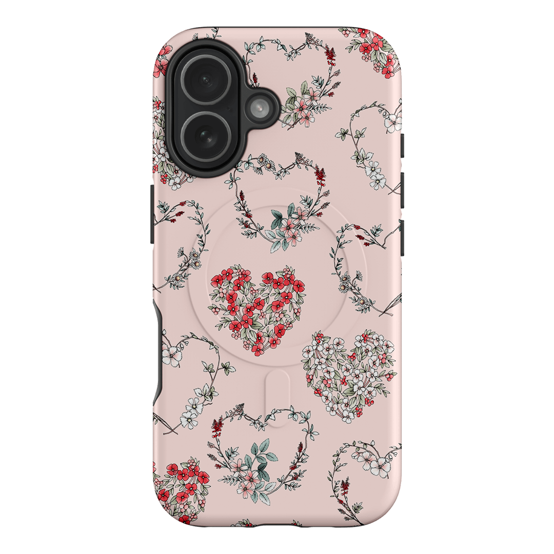 Wild Heart Wreath Printed Phone Cases iPhone 17 / Armoured MagSafe by Typoflora - The Dairy