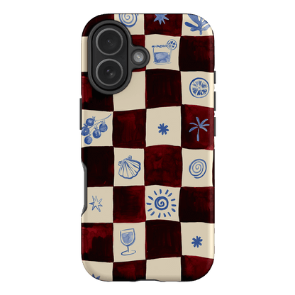 Afternoon Mezze Maroon Printed Phone Cases iPhone 17 / Armoured by Charlie Taylor - The Dairy