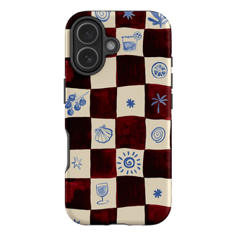 Afternoon Mezze Maroon Printed Phone Cases iPhone 17 / Armoured by Charlie Taylor - The Dairy