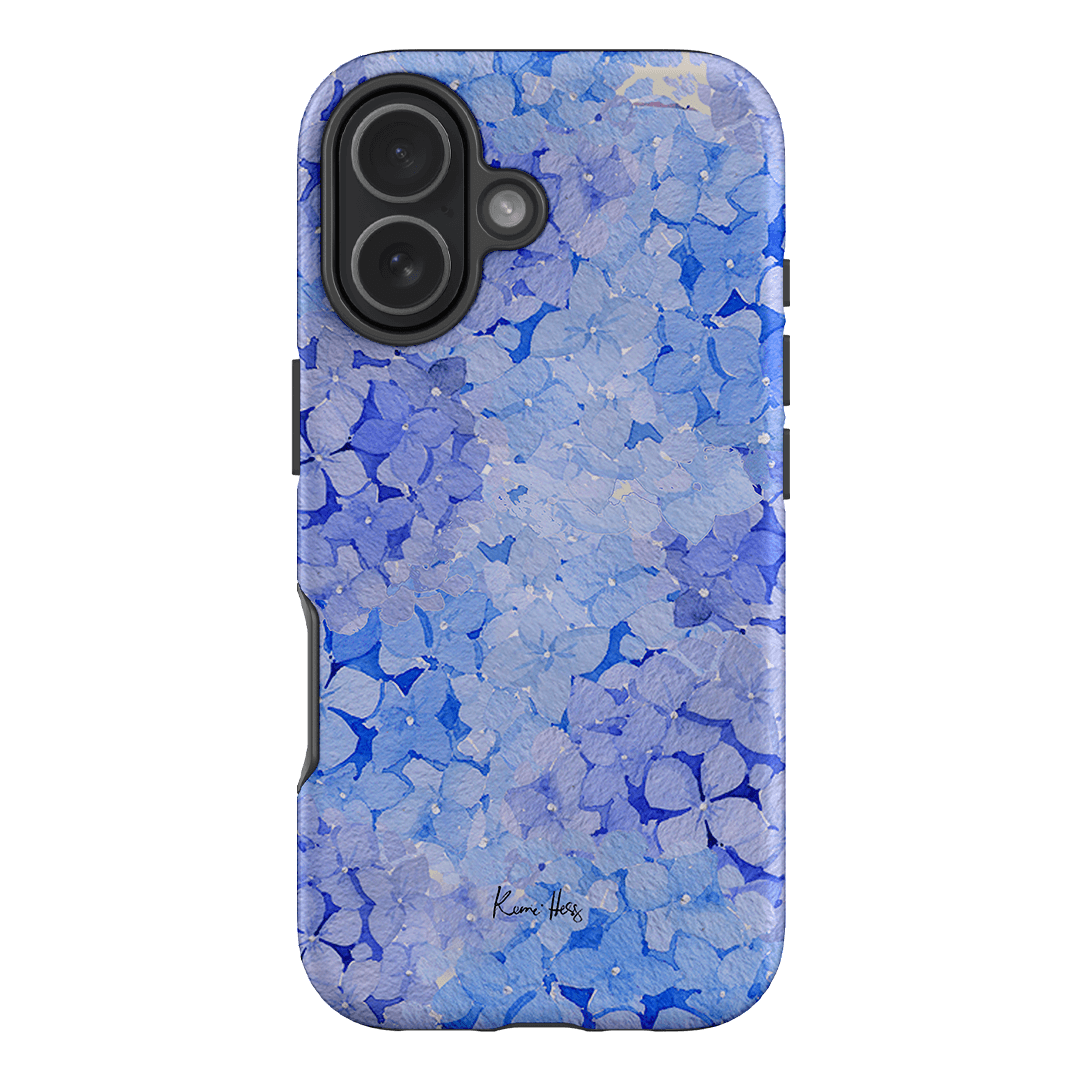 Hydrangea Blue Printed Phone Cases iPhone 17 / Armoured by Kerrie Hess - The Dairy