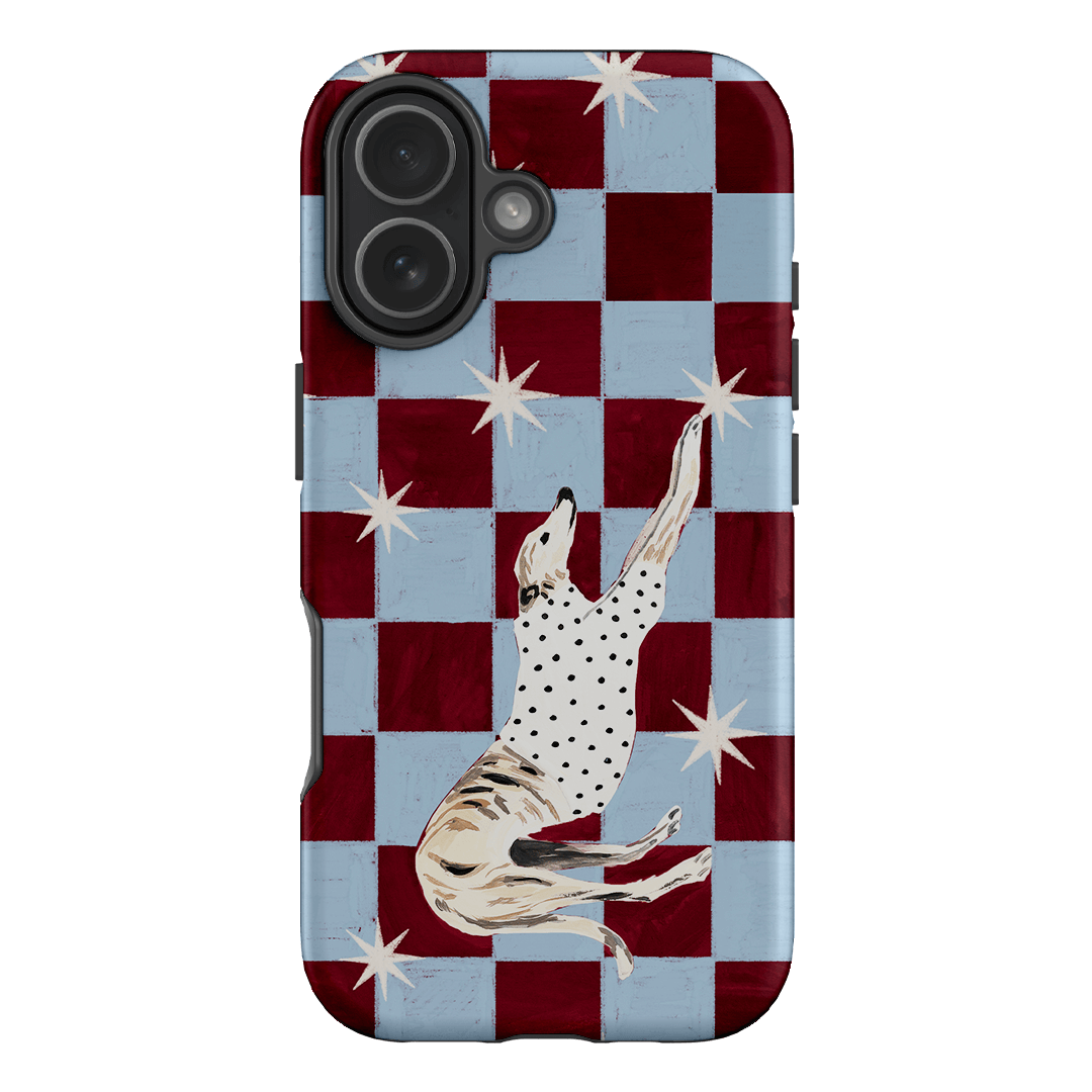 Check Greyhound Blue Printed Phone Cases iPhone 17 / Armoured by Lisa Hu - The Dairy