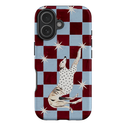Check Greyhound Blue Printed Phone Cases iPhone 17 / Armoured by Lisa Hu - The Dairy