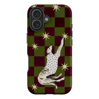 Check Greyhound Green Printed Phone Cases iPhone 17 / Armoured by Lisa Hu - The Dairy