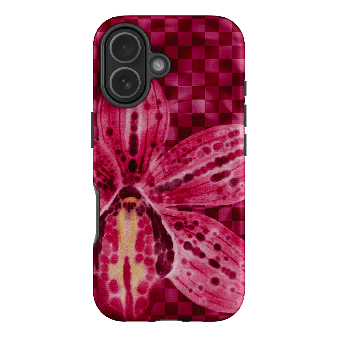 Check Orchid Printed Phone Cases iPhone 17 / Armoured by Sally Hungerford - The Dairy