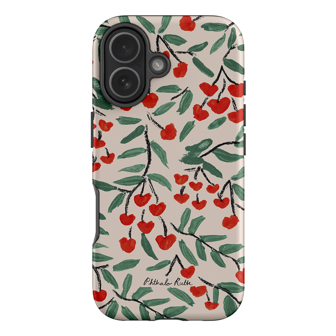 Cherry Love Printed Phone Cases iPhone 17 / Armoured by Phthalo Ruth - The Dairy