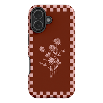 Dahlia Check Printed Phone Cases iPhone 17 / Armoured by Typoflora - The Dairy