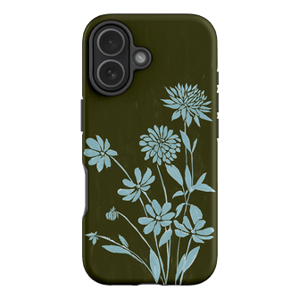 Dahlia Khaki Printed Phone Cases iPhone 17 / Armoured by Typoflora - The Dairy
