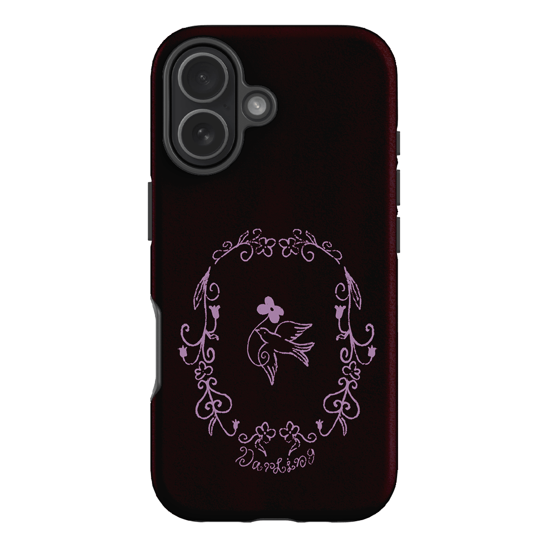 Darling Burgundy Printed Phone Cases by The Dairy - The Dairy