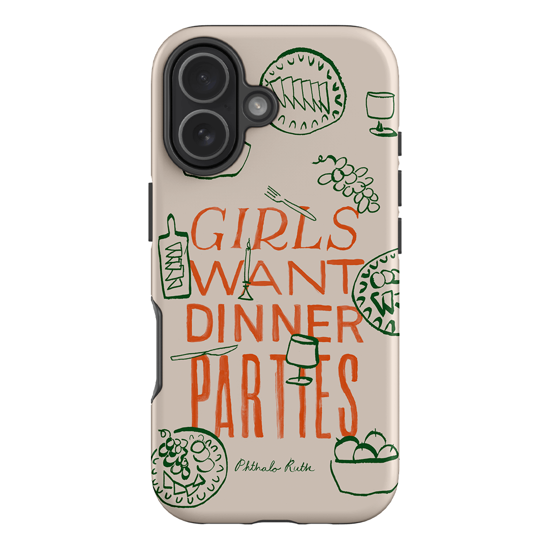 Dinner Parties Printed Phone Cases iPhone 17 / Armoured by Phthalo Ruth - The Dairy