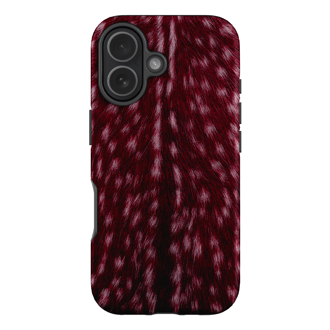 Fawn Burgundy Printed Phone Cases iPhone 17 / Armoured by The Dairy - The Dairy