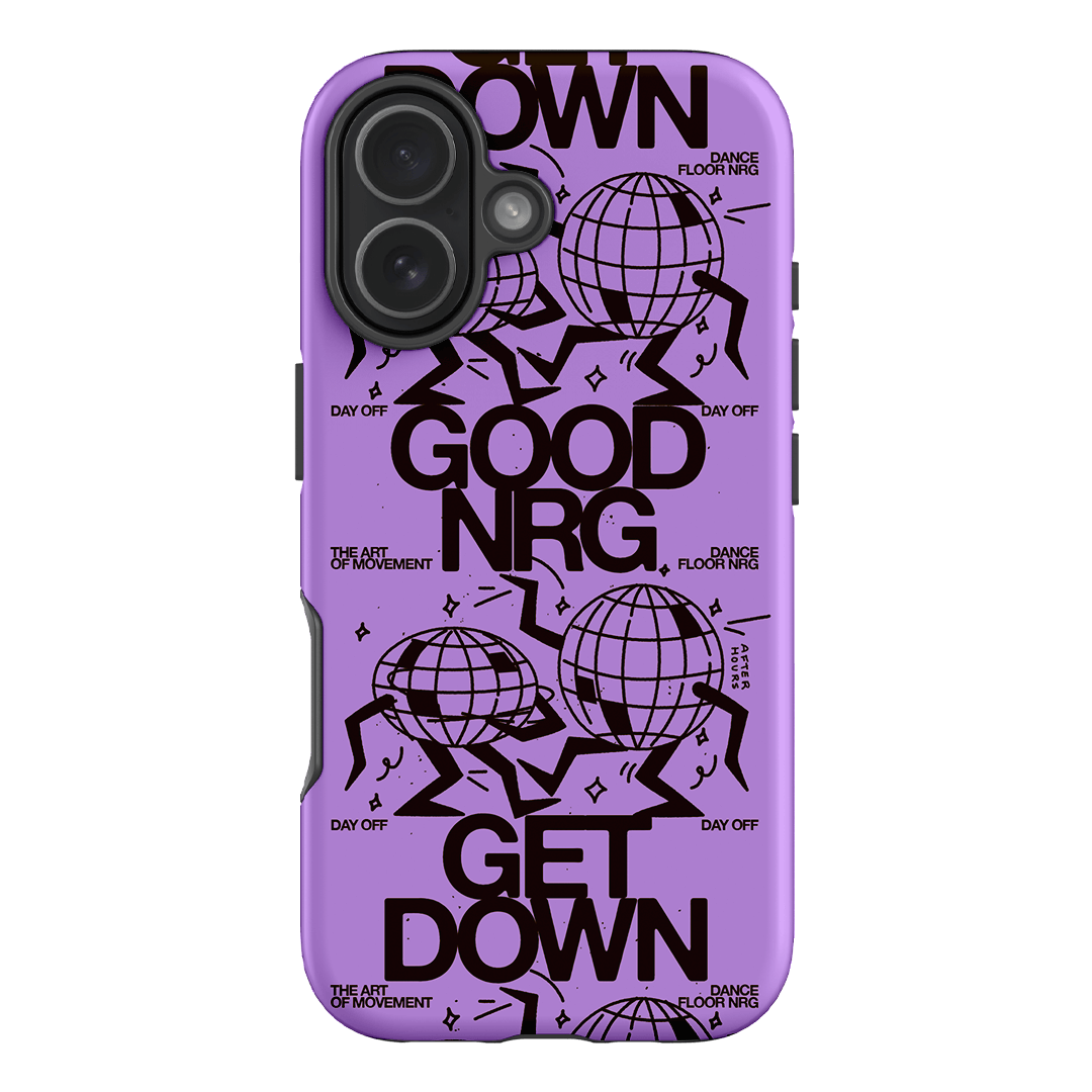 Good Energy in Purple Printed Phone Cases iPhone 17 / Armoured by After Hours - The Dairy