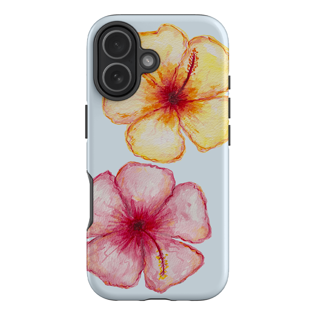 Hibiscus Flower Blue Printed Phone Cases iPhone 17 / Armoured by BG. Studio - The Dairy