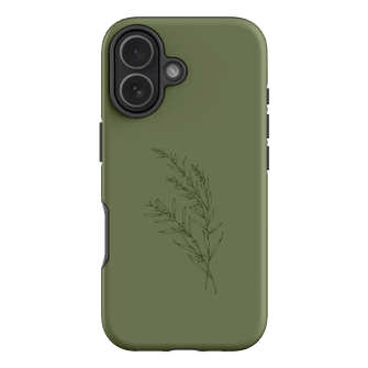 Khaki Wattle Printed Phone Cases iPhone 17 / Armoured by Typoflora - The Dairy