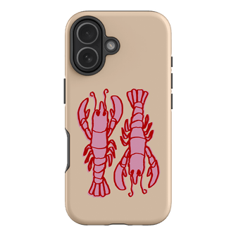 Lobster Love Peach Printed Phone Cases iPhone 17 / Armoured by The Dairy - The Dairy
