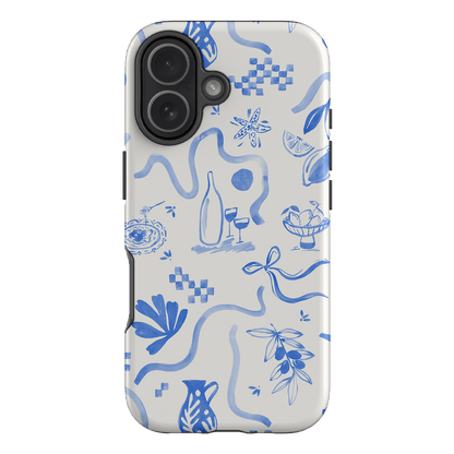 Mediterranean Wave Printed Phone Cases iPhone 17 / Armoured by Charlie Taylor - The Dairy