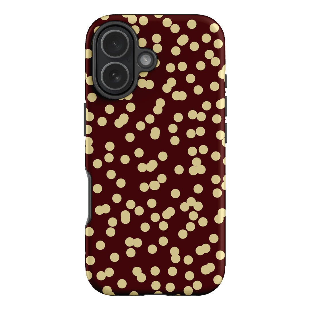 Mini Confetti Burgundy Butter Printed Phone Cases iPhone 17 / Armoured by Veronica Tucker - The Dairy